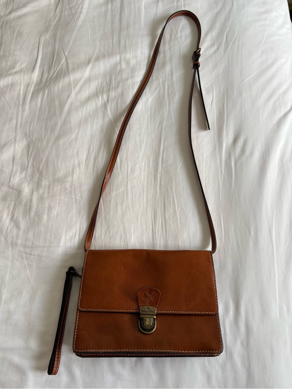 Patricia Nash Brown Leather Crossbody Bag